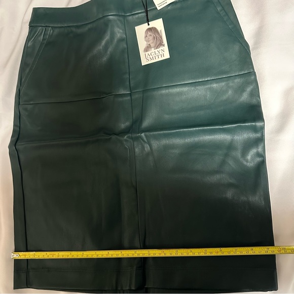 Jaclyn Smith Green Pencil Skirt Knee-Length Work NWT - Picture 4 of 16